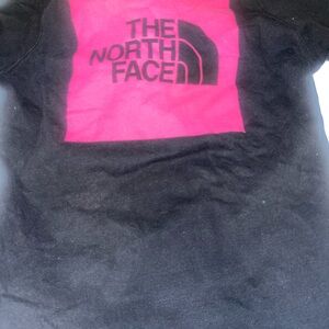 The North Face Kids' Black and Pink T-Shirt